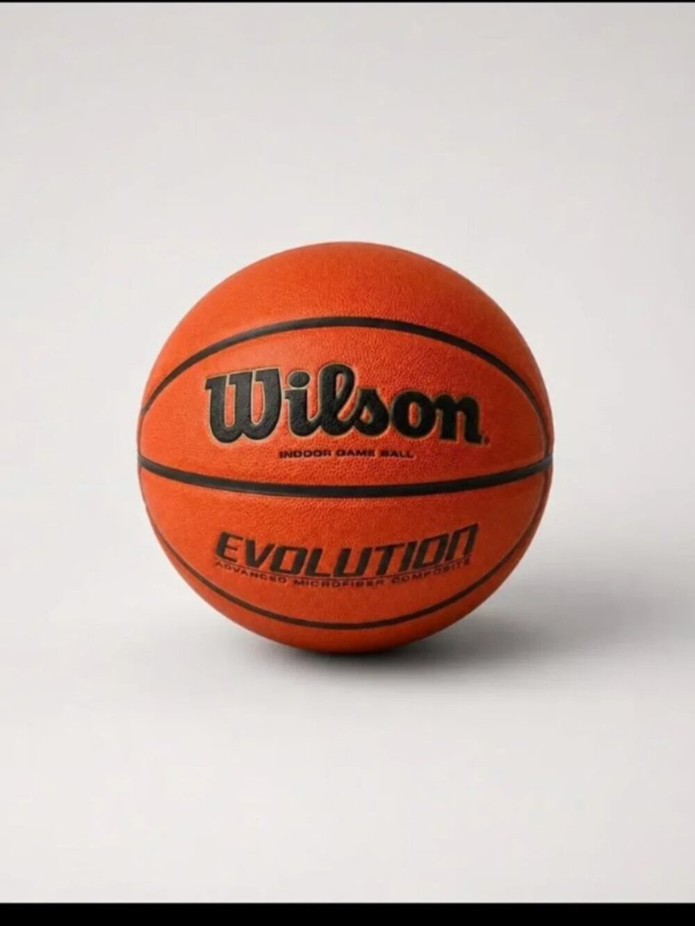 Wilson Evolution Indoor Basketball – Official Size, Orange,